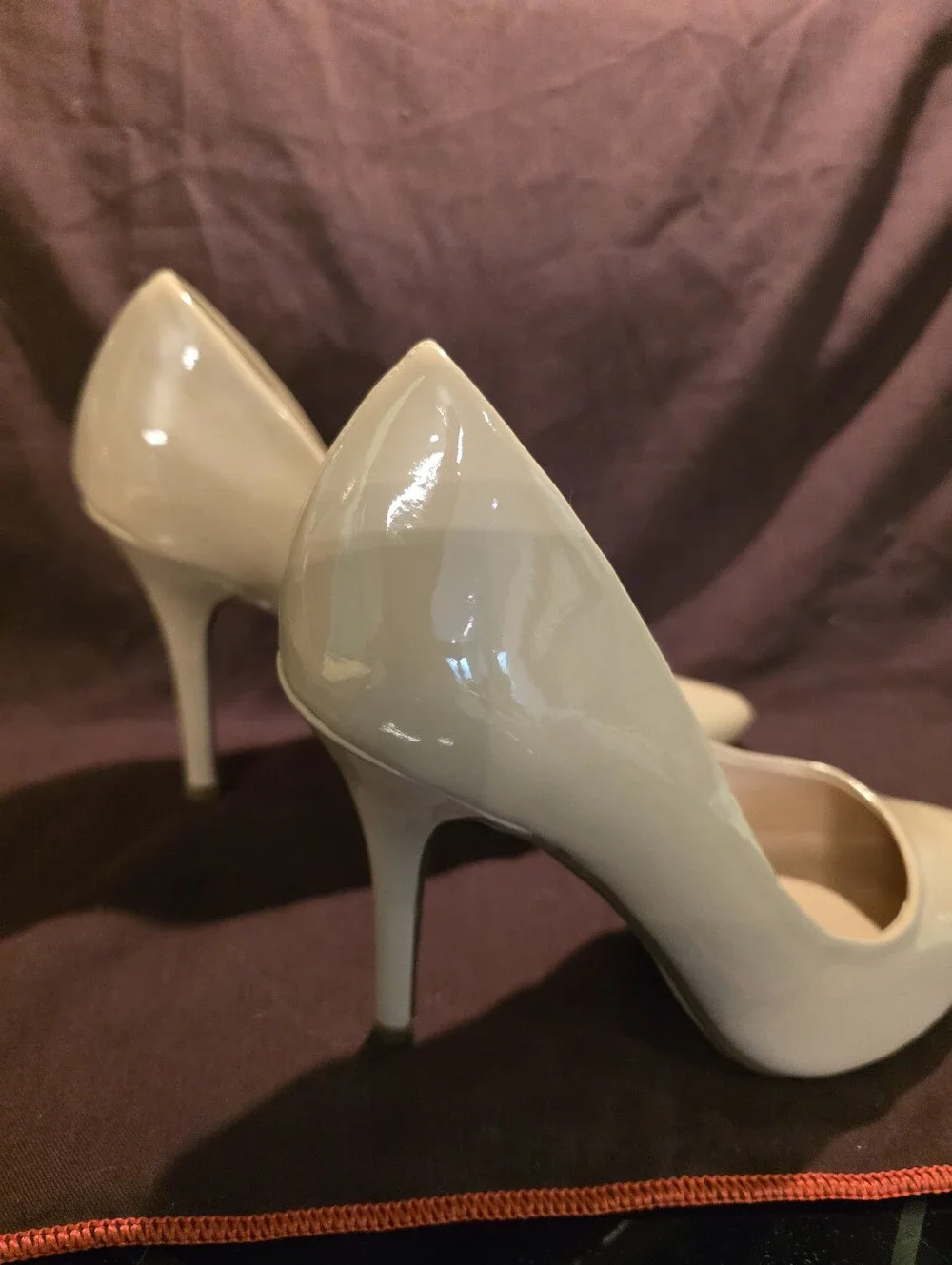 My Delicious Nude Patent High Heel Classic Pumps Size 7 1/2